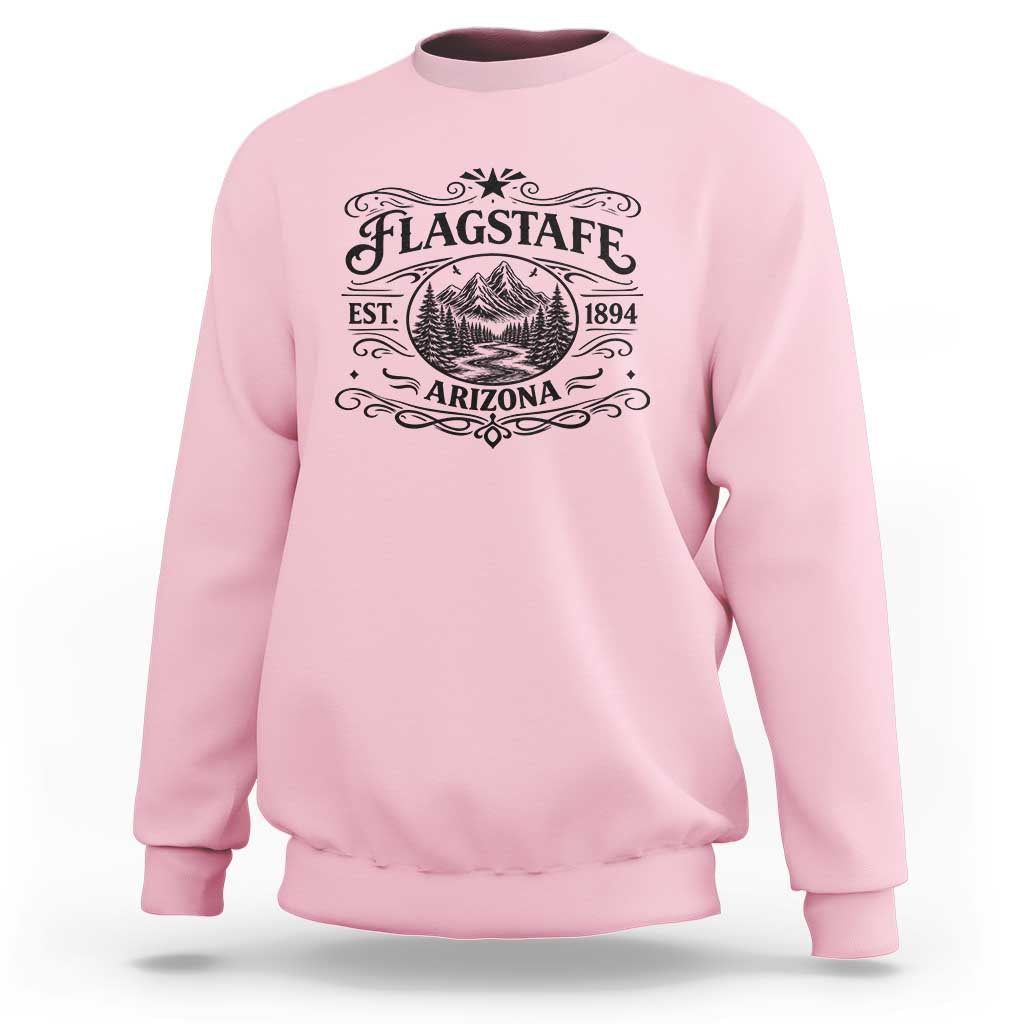 Vintage Flagstaff Landscape Adventure Sweatshirt Arizona Gift
