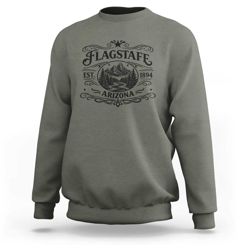 Vintage Flagstaff Landscape Adventure Sweatshirt Arizona Gift