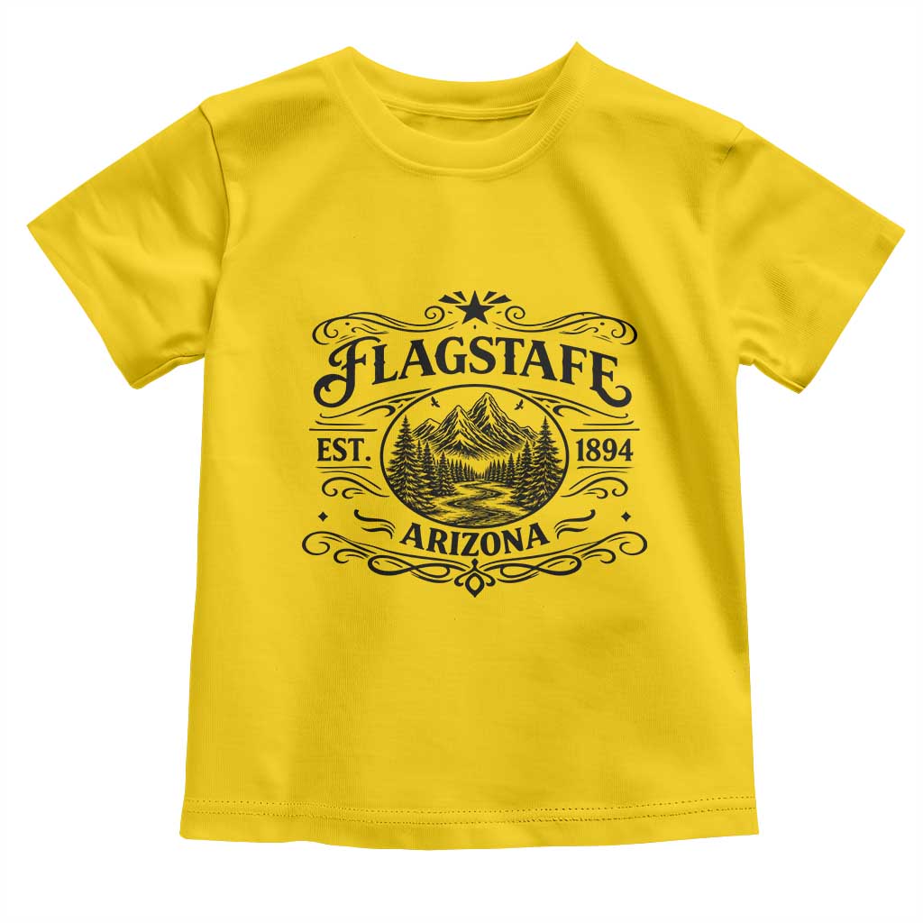 Vintage Flagstaff Landscape Adventure Toddler T Shirt Arizona Gift