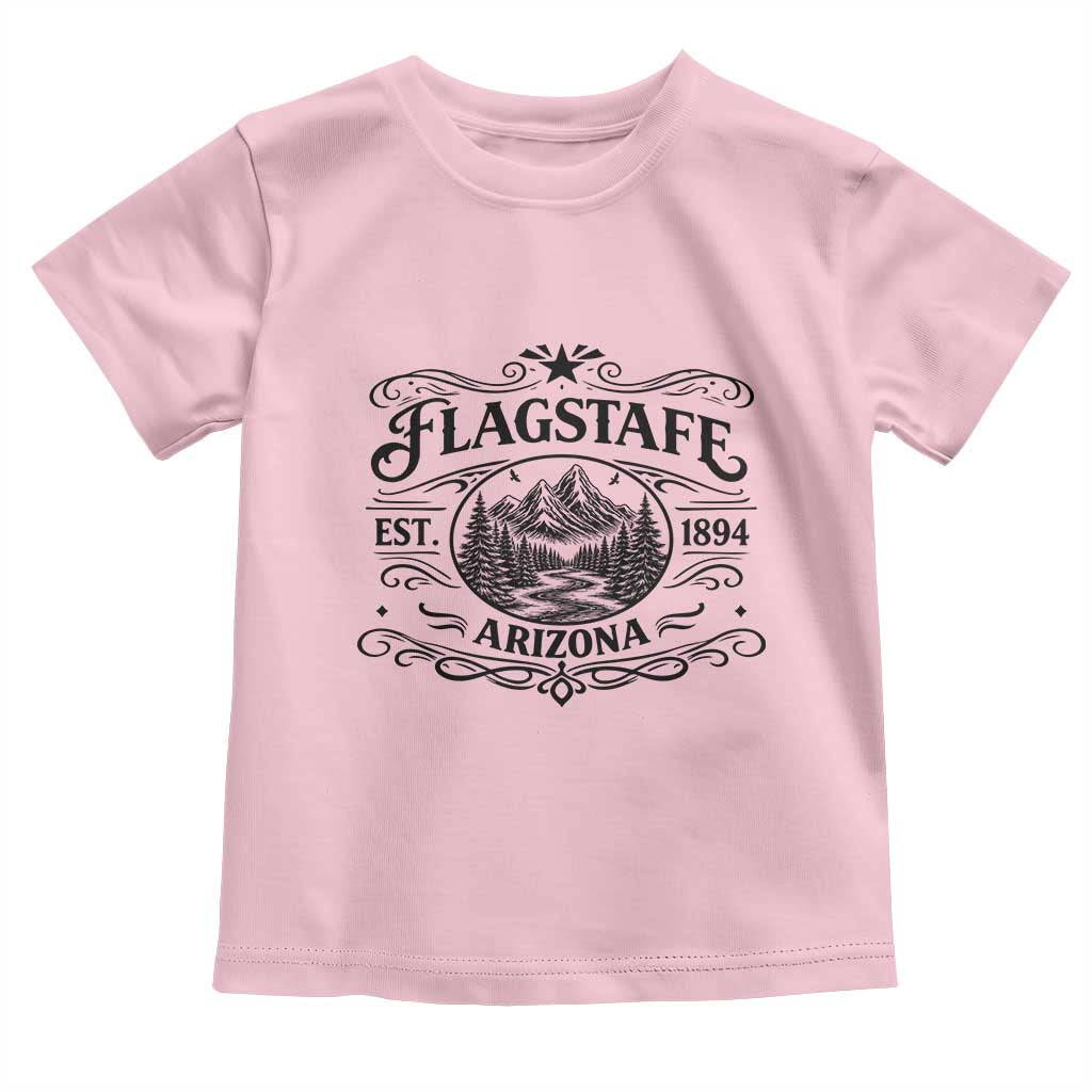 Vintage Flagstaff Landscape Adventure Toddler T Shirt Arizona Gift