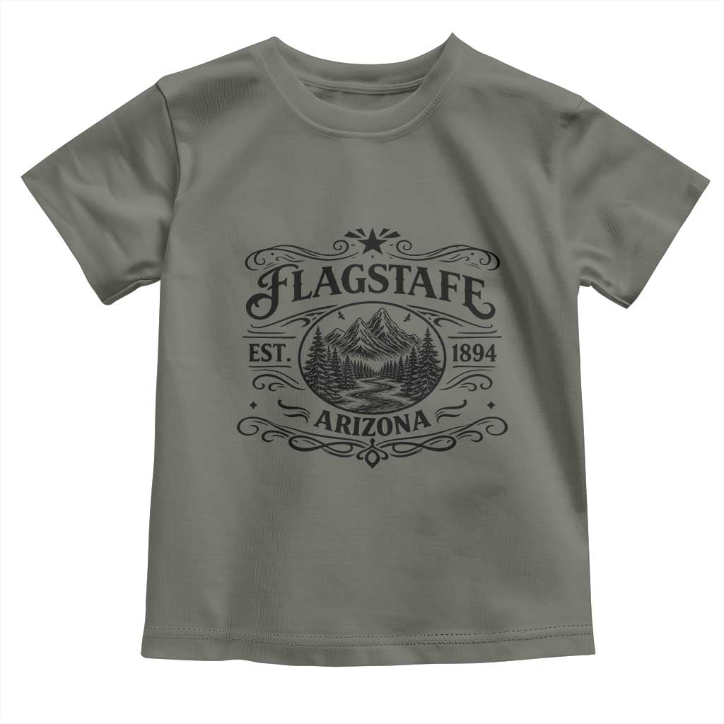 Vintage Flagstaff Landscape Adventure Toddler T Shirt Arizona Gift