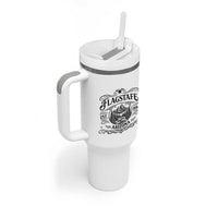 Vintage Flagstaff Landscape Adventure Tumbler With Handle Arizona Gift