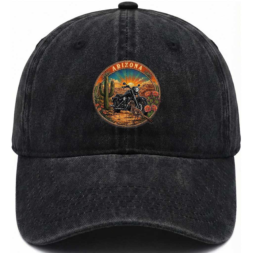 Arizona Pride Washed Cotton Baseball Cap Adventure Scenic Journey Southwest USA