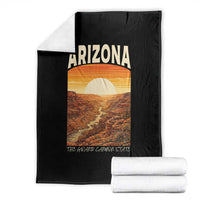 Arizona Souvenir Grand Canyon State Throw Blanket Saguaro Cactus Road Trip