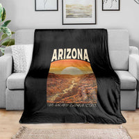 Arizona Souvenir Grand Canyon State Throw Blanket Saguaro Cactus Road Trip