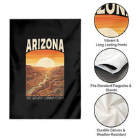 Arizona Souvenir Grand Canyon State Garden Flag Saguaro Cactus Road Trip