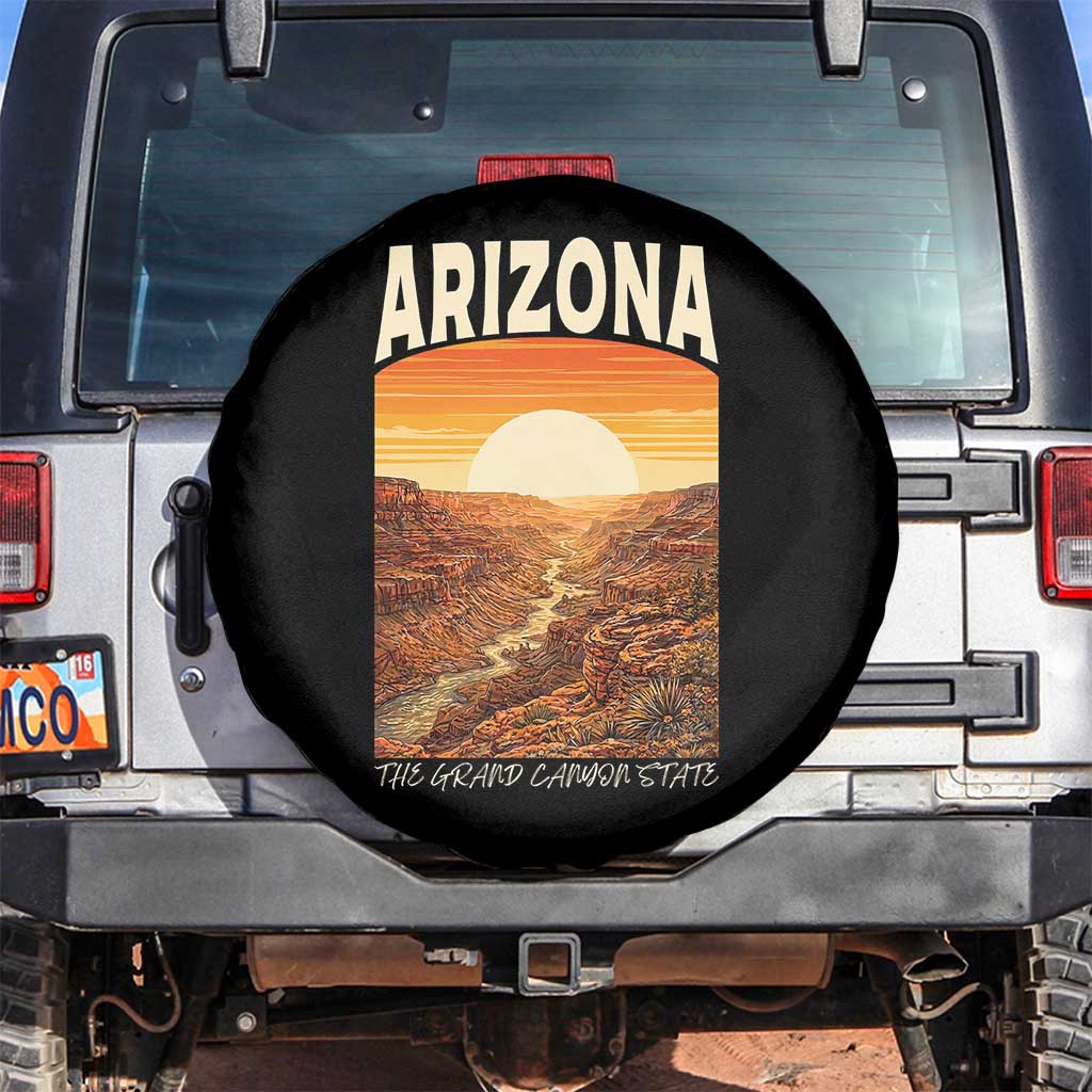 Arizona Souvenir Grand Canyon State Spare Tire Cover Saguaro Cactus Road Trip