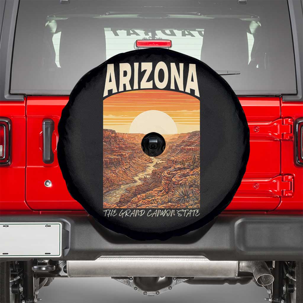 Arizona Souvenir Grand Canyon State Spare Tire Cover Saguaro Cactus Road Trip
