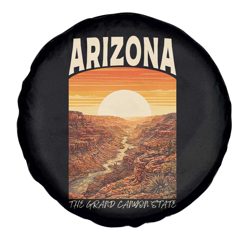 Arizona Souvenir Grand Canyon State Spare Tire Cover Saguaro Cactus Road Trip