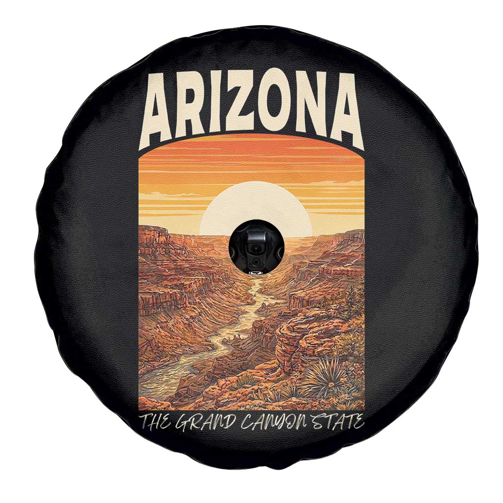 Arizona Souvenir Grand Canyon State Spare Tire Cover Saguaro Cactus Road Trip
