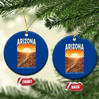 Arizona Souvenir Grand Canyon State Ceramic Ornament Saguaro Cactus Road Trip