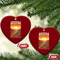Arizona Souvenir Grand Canyon State Ceramic Ornament Saguaro Cactus Road Trip