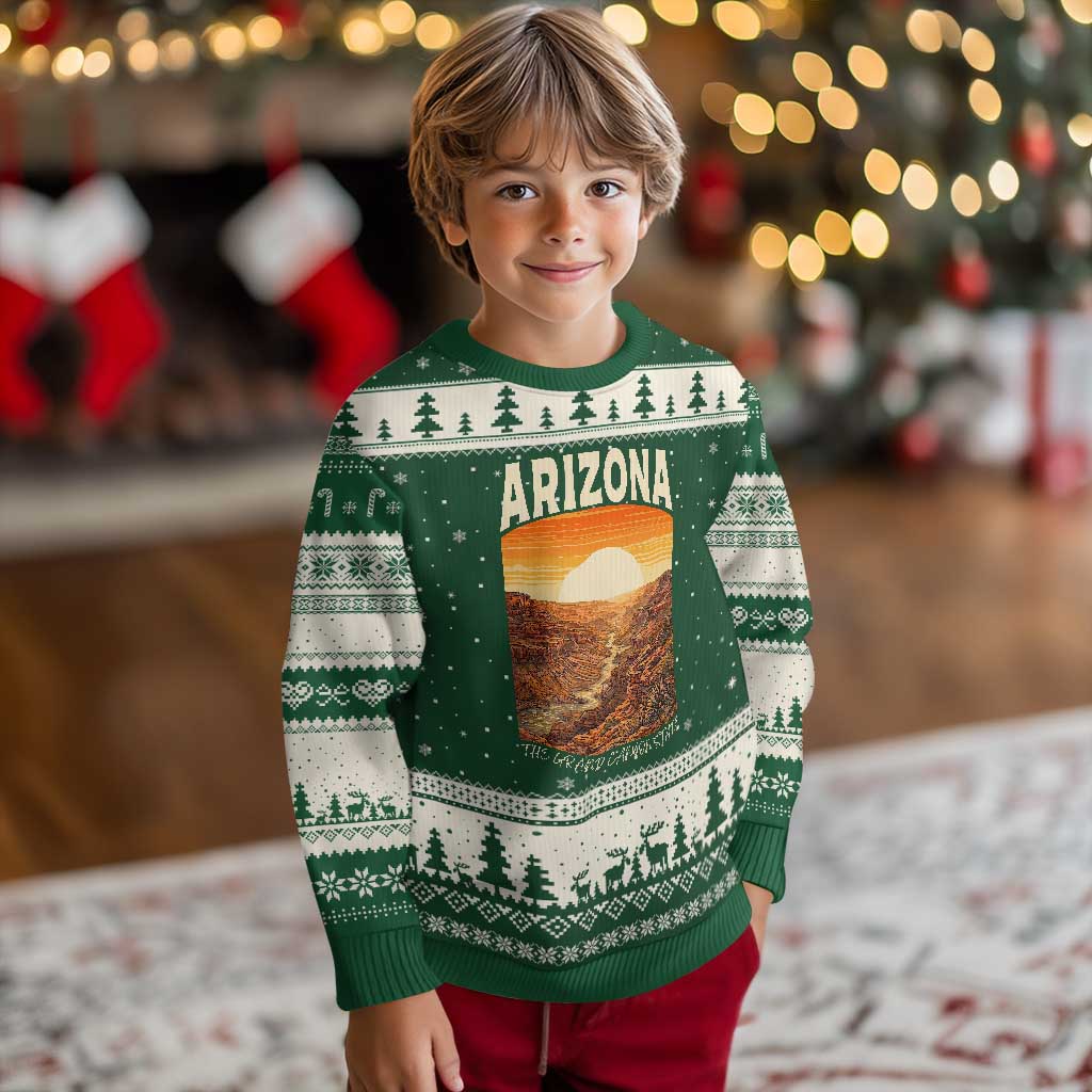 Arizona Souvenir Grand Canyon State Ugly Christmas Sweater Saguaro Cactus Road Trip