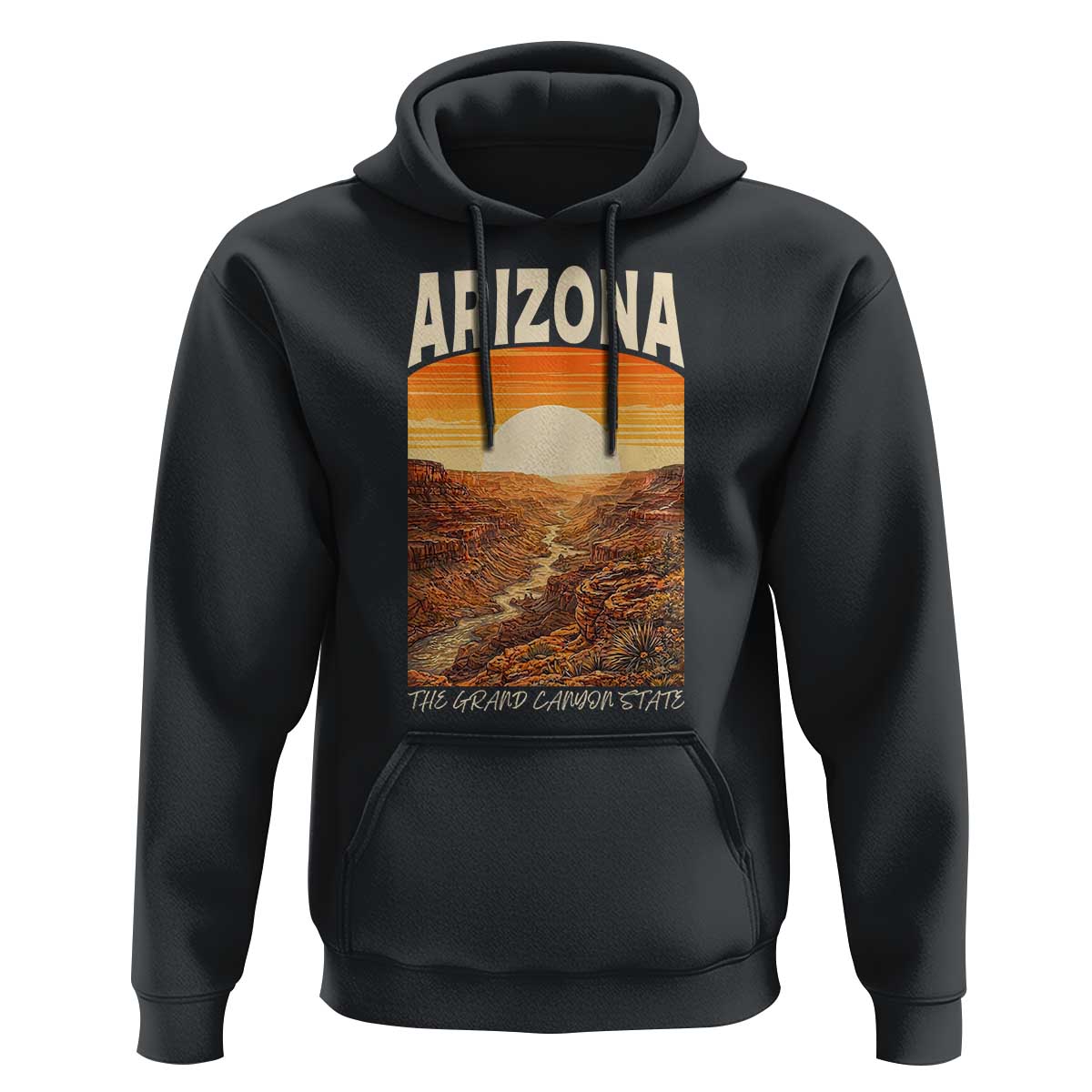 Arizona Souvenir Grand Canyon State Hoodie Saguaro Cactus Road Trip