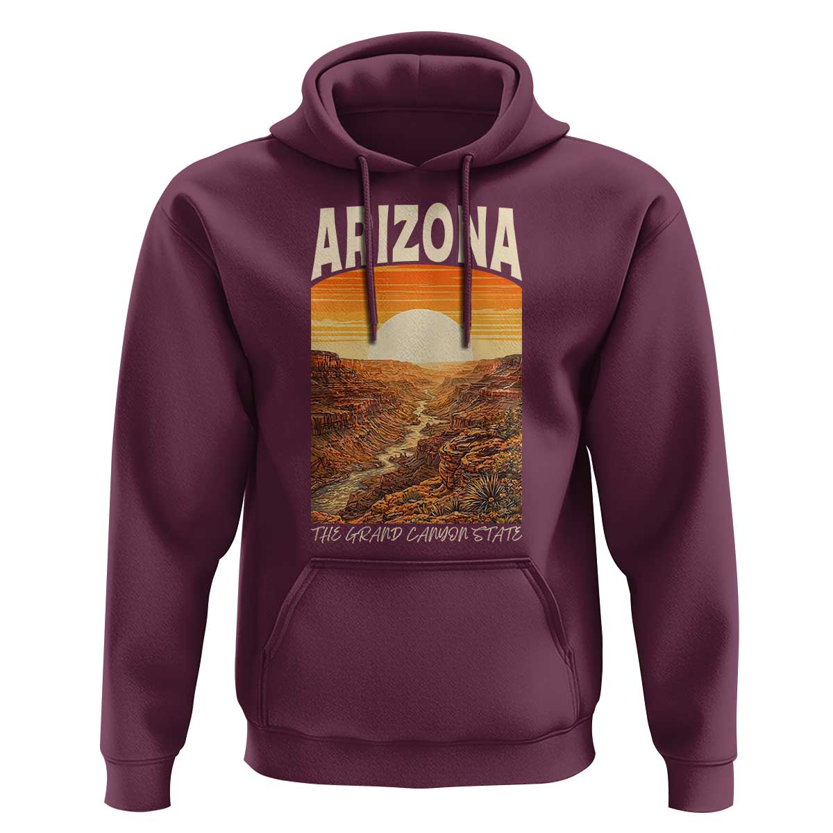 Arizona Souvenir Grand Canyon State Hoodie Saguaro Cactus Road Trip