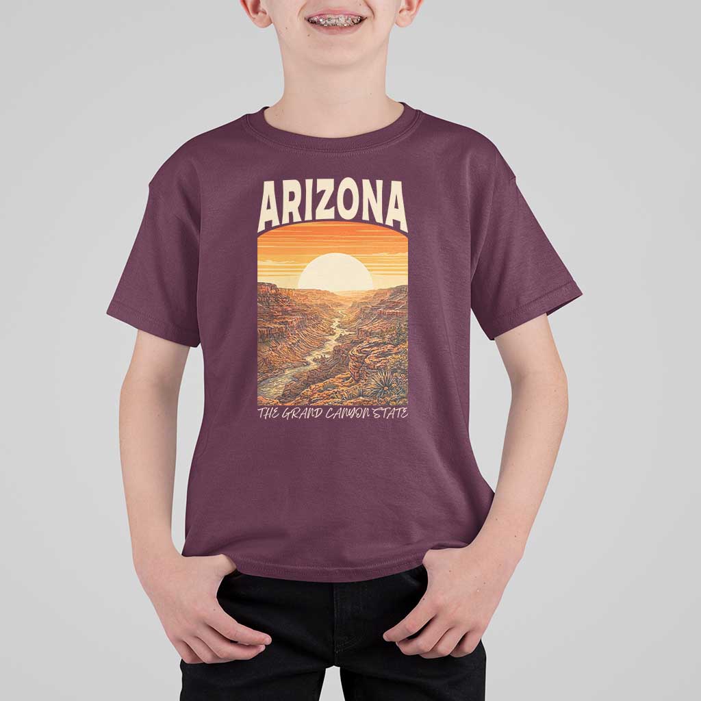 Arizona Souvenir Grand Canyon State T Shirt For Kid Saguaro Cactus Road Trip