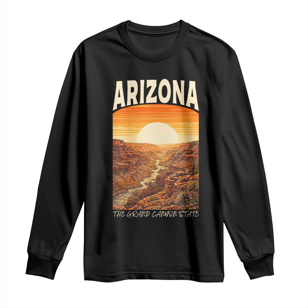 Arizona Souvenir Grand Canyon State Long Sleeve Shirt Saguaro Cactus Road Trip