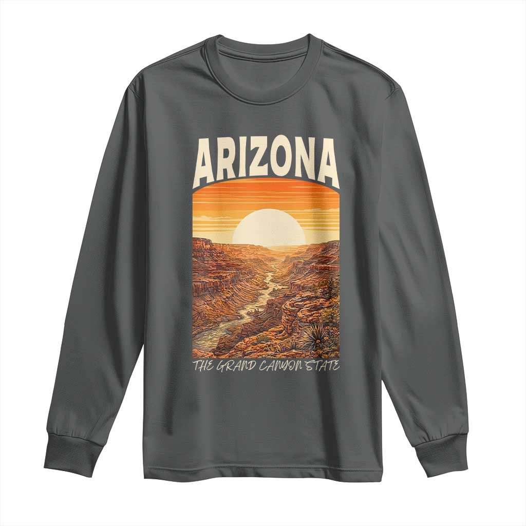 Arizona Souvenir Grand Canyon State Long Sleeve Shirt Saguaro Cactus Road Trip