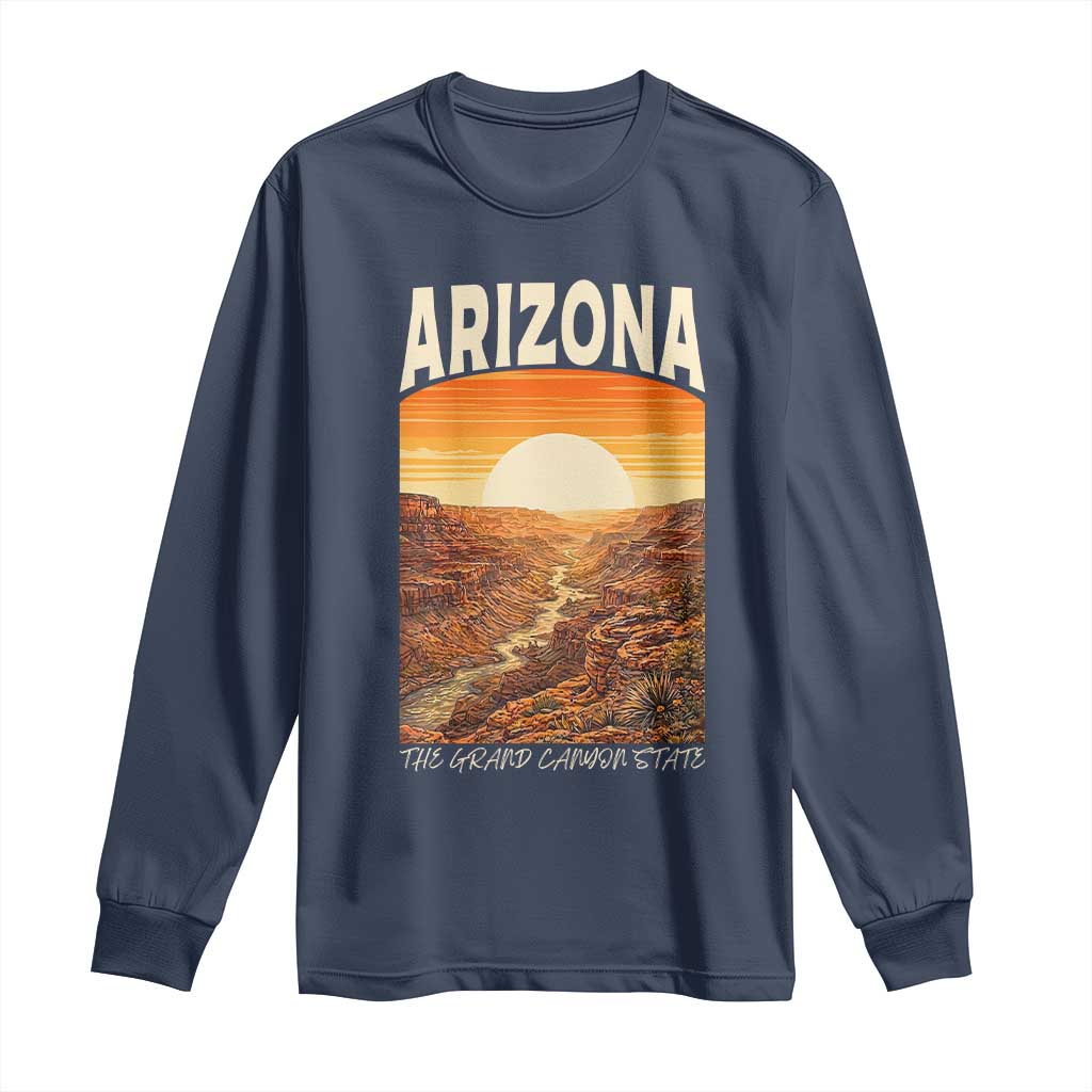 Arizona Souvenir Grand Canyon State Long Sleeve Shirt Saguaro Cactus Road Trip