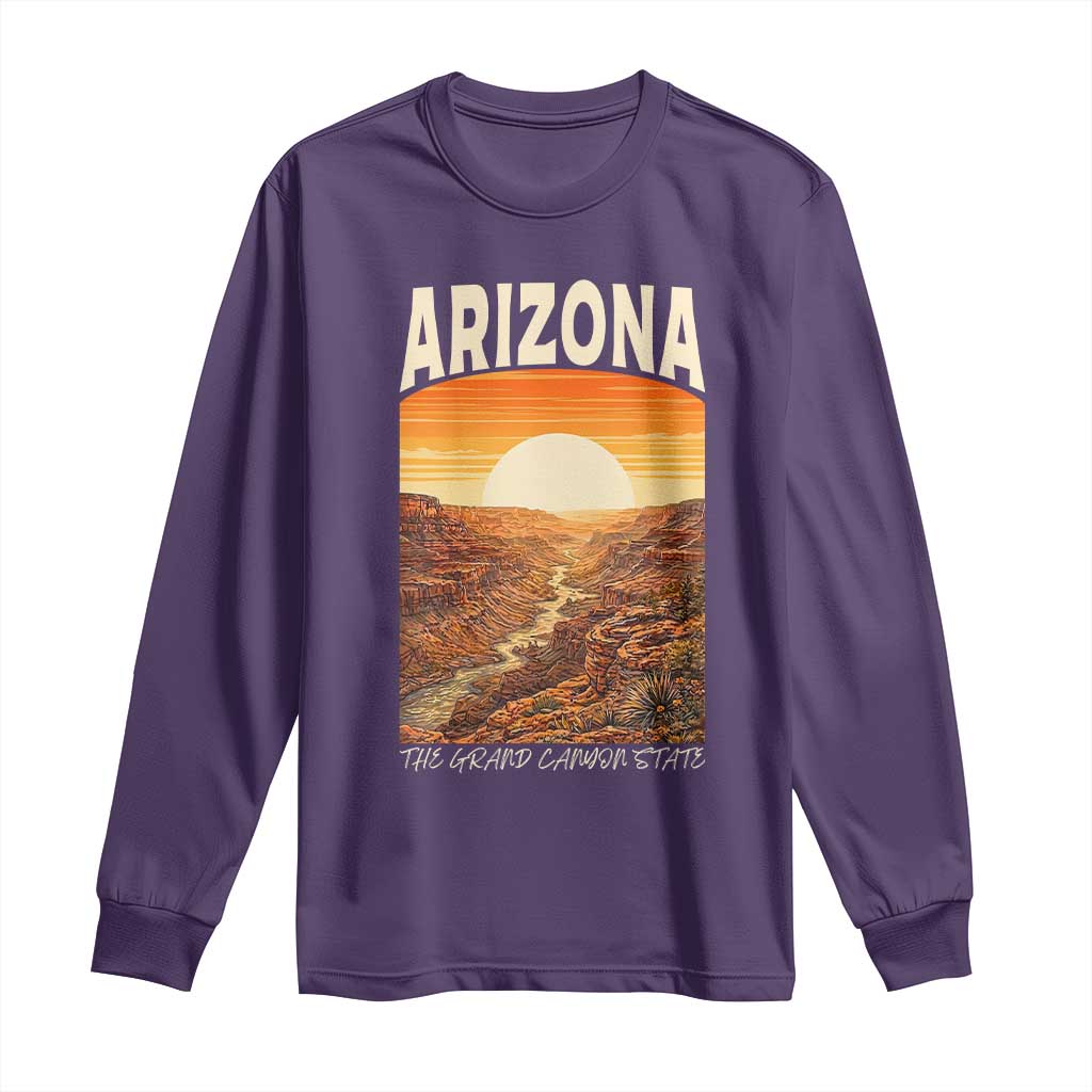 Arizona Souvenir Grand Canyon State Long Sleeve Shirt Saguaro Cactus Road Trip