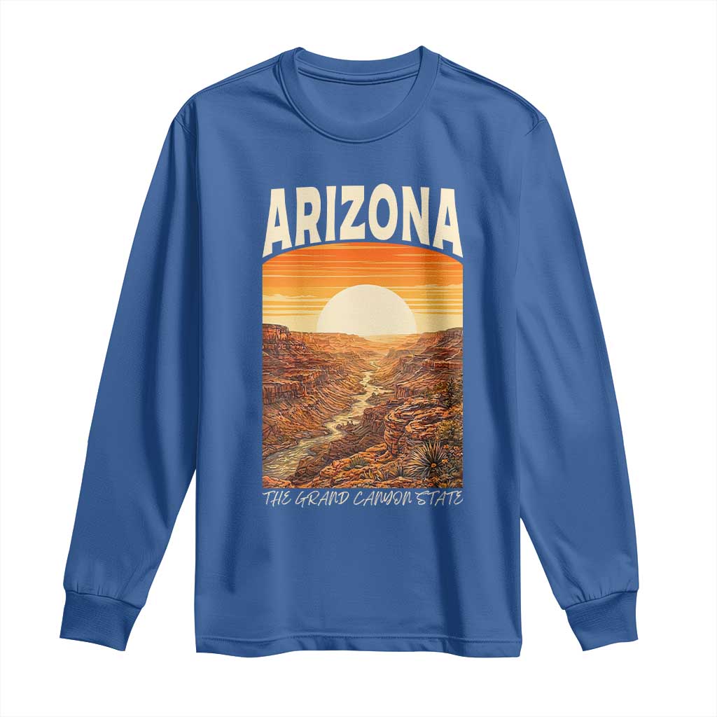 Arizona Souvenir Grand Canyon State Long Sleeve Shirt Saguaro Cactus Road Trip