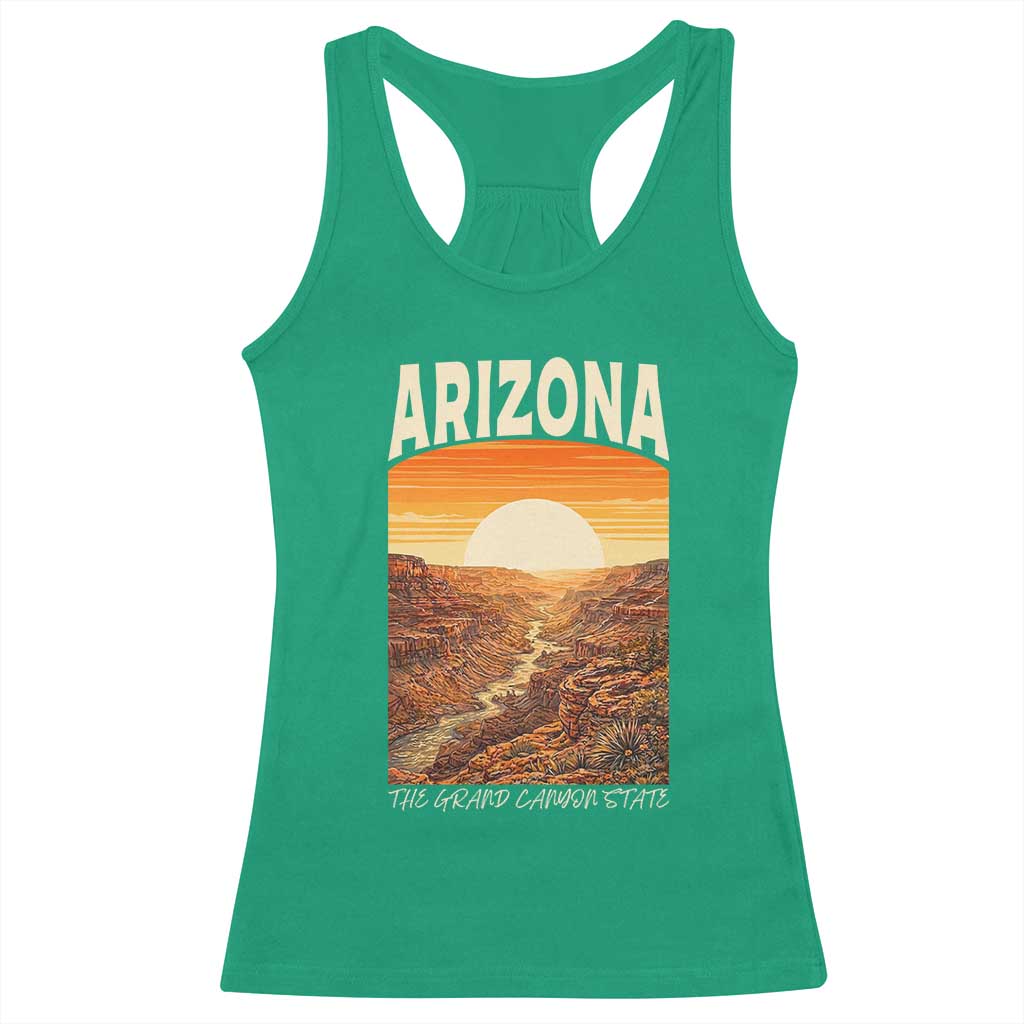 Arizona Souvenir Grand Canyon State Racerback Tank Top Saguaro Cactus Road Trip