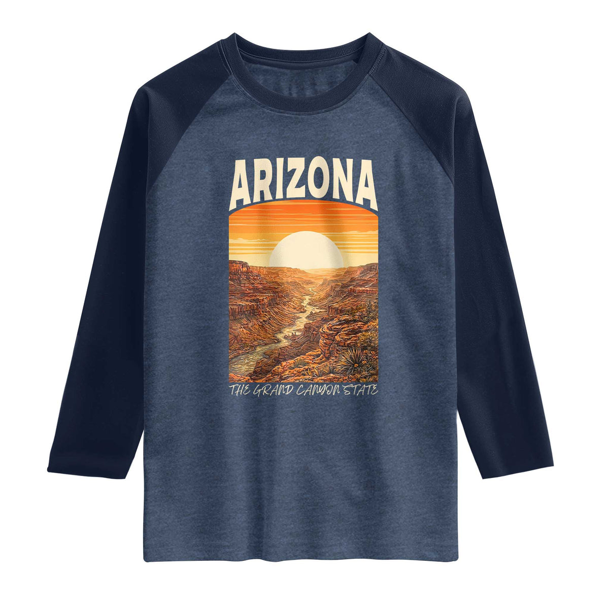 Arizona Souvenir Grand Canyon State Raglan Shirt Saguaro Cactus Road Trip