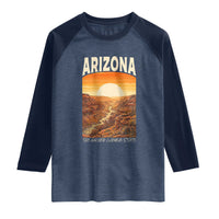 Arizona Souvenir Grand Canyon State Raglan Shirt Saguaro Cactus Road Trip