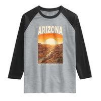 Arizona Souvenir Grand Canyon State Raglan Shirt Saguaro Cactus Road Trip
