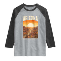 Arizona Souvenir Grand Canyon State Raglan Shirt Saguaro Cactus Road Trip