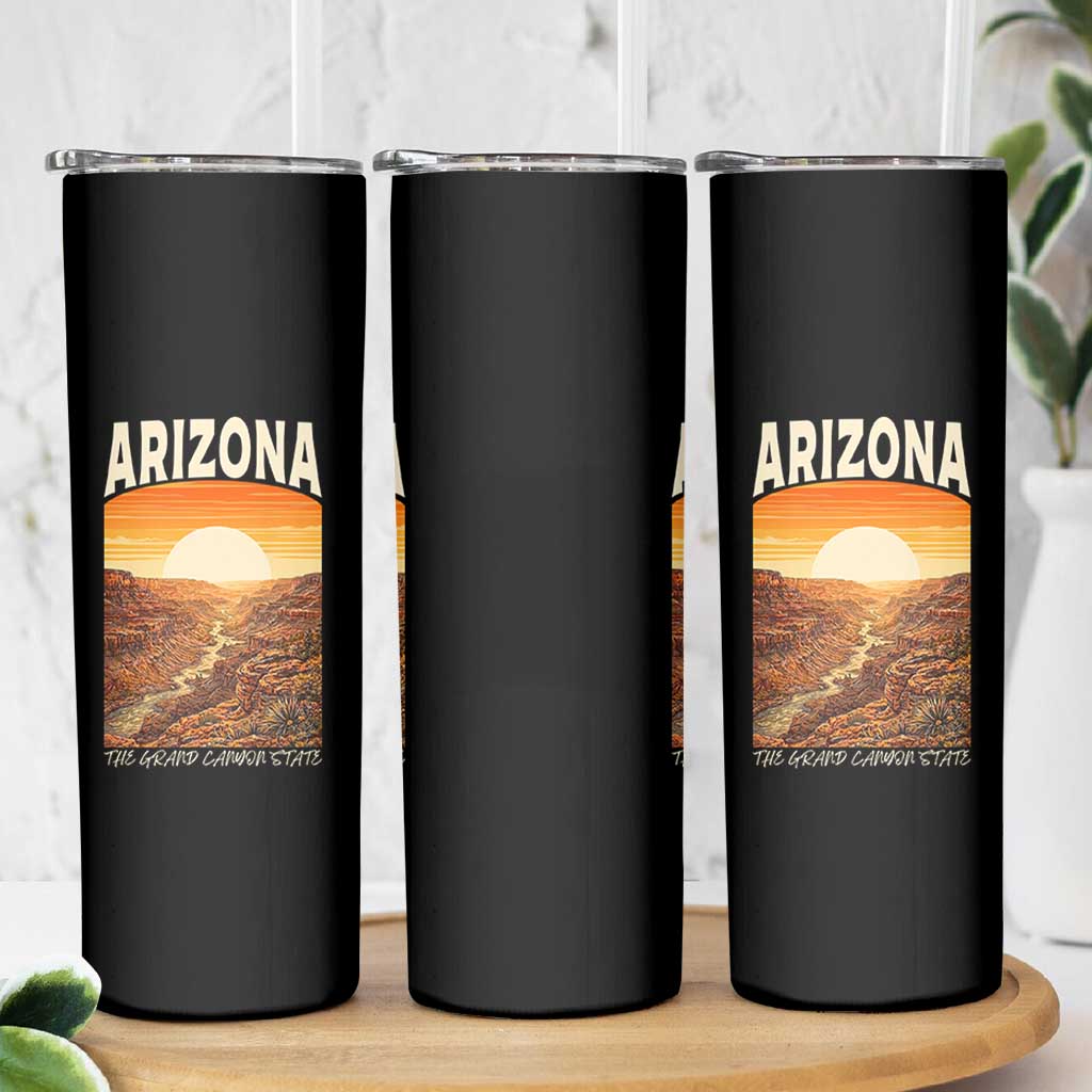 Arizona Souvenir Grand Canyon State Skinny Tumbler Saguaro Cactus Road Trip