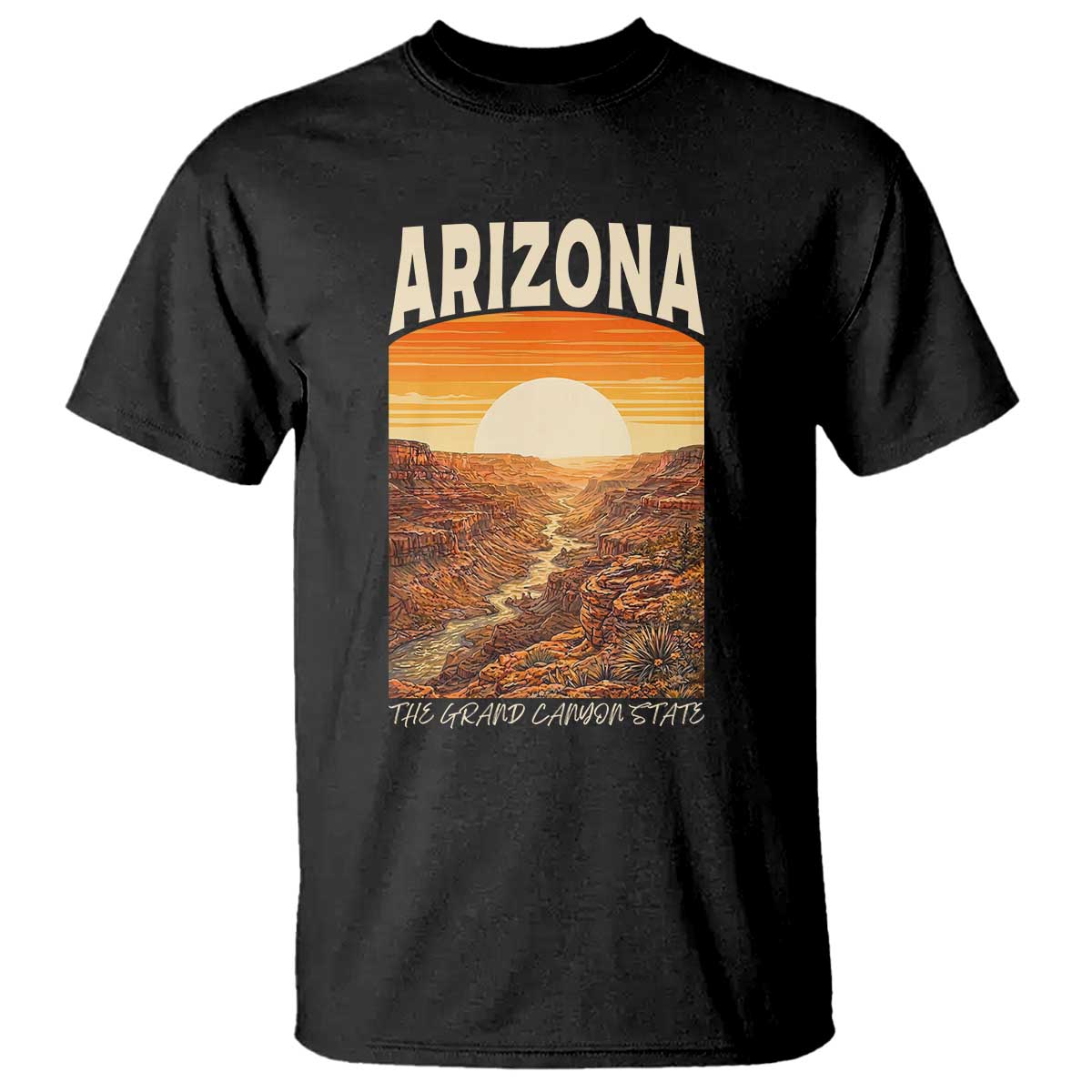 Arizona Souvenir Grand Canyon State T Shirt Saguaro Cactus Road Trip