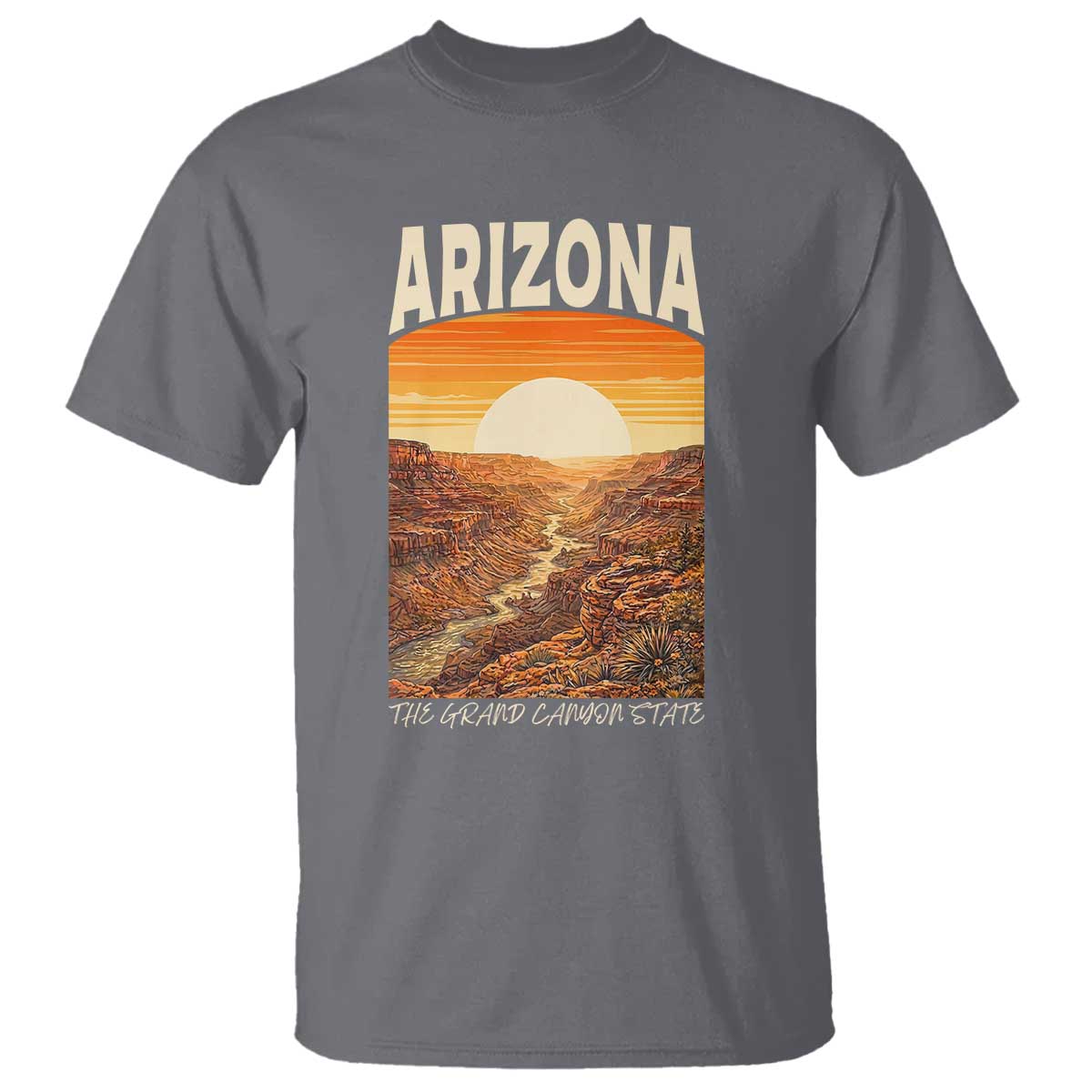Arizona Souvenir Grand Canyon State T Shirt Saguaro Cactus Road Trip