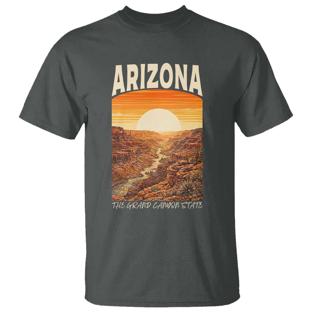 Arizona Souvenir Grand Canyon State T Shirt Saguaro Cactus Road Trip
