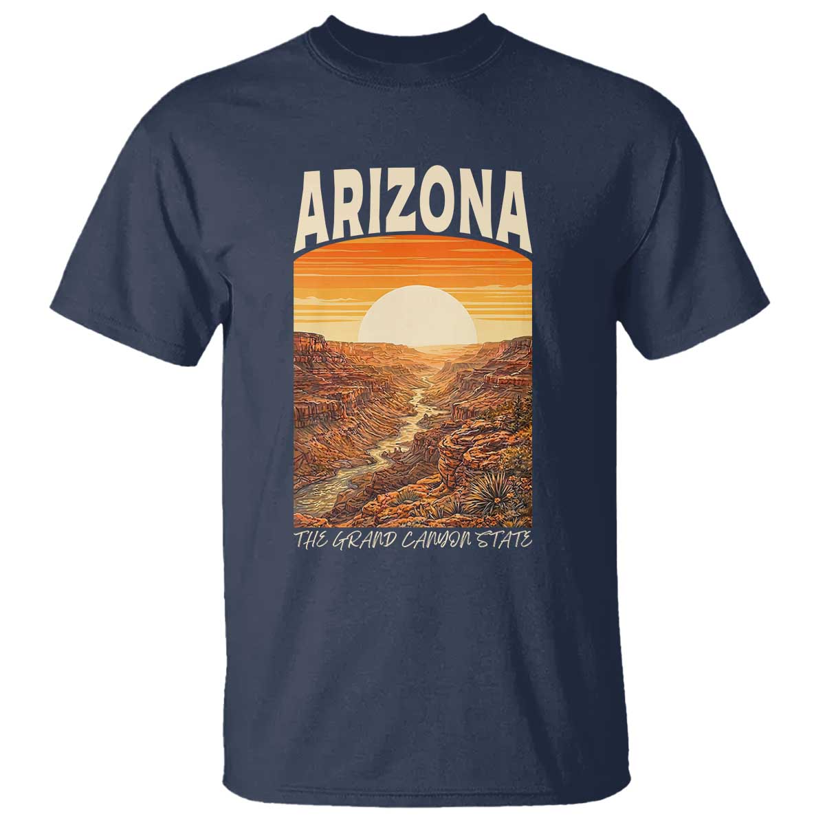 Arizona Souvenir Grand Canyon State T Shirt Saguaro Cactus Road Trip