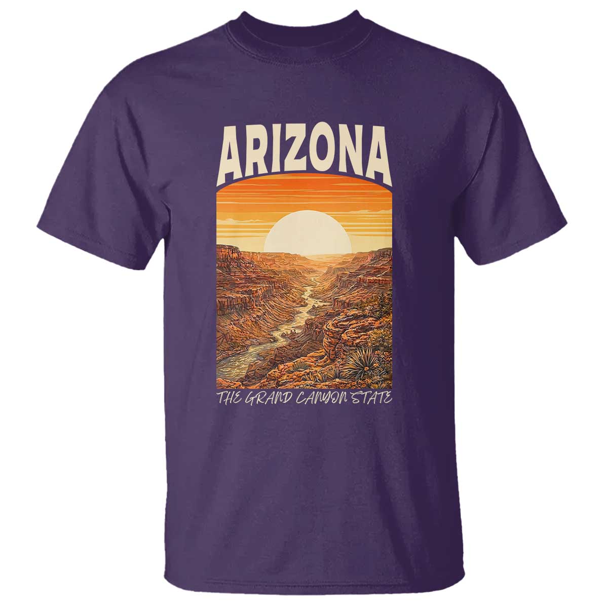 Arizona Souvenir Grand Canyon State T Shirt Saguaro Cactus Road Trip