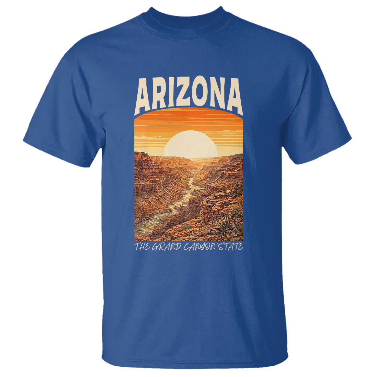 Arizona Souvenir Grand Canyon State T Shirt Saguaro Cactus Road Trip