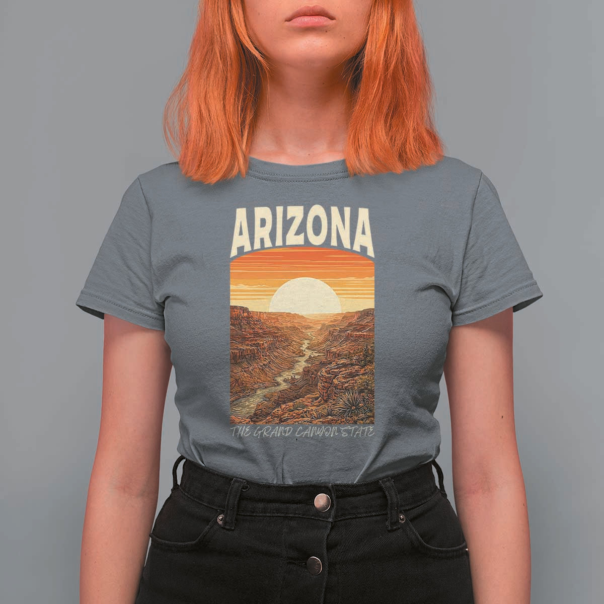 Arizona Souvenir Grand Canyon State T Shirt For Women Saguaro Cactus Road Trip