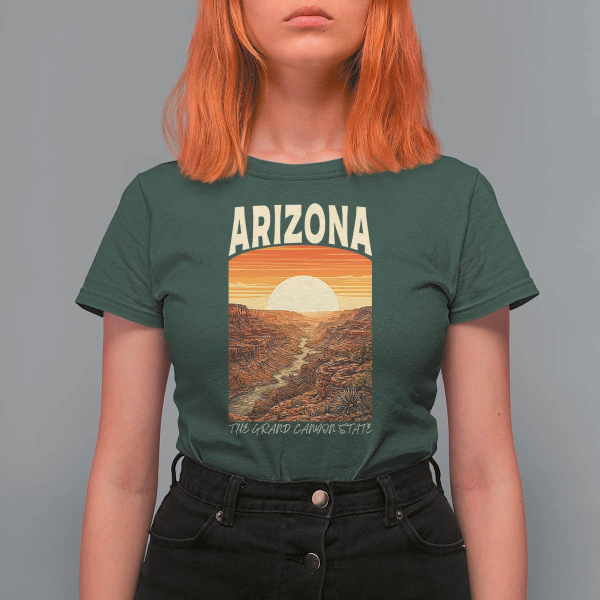 Arizona Souvenir Grand Canyon State T Shirt For Women Saguaro Cactus Road Trip