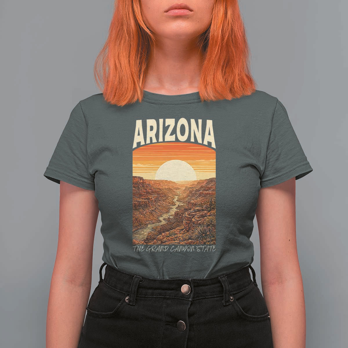 Arizona Souvenir Grand Canyon State T Shirt For Women Saguaro Cactus Road Trip