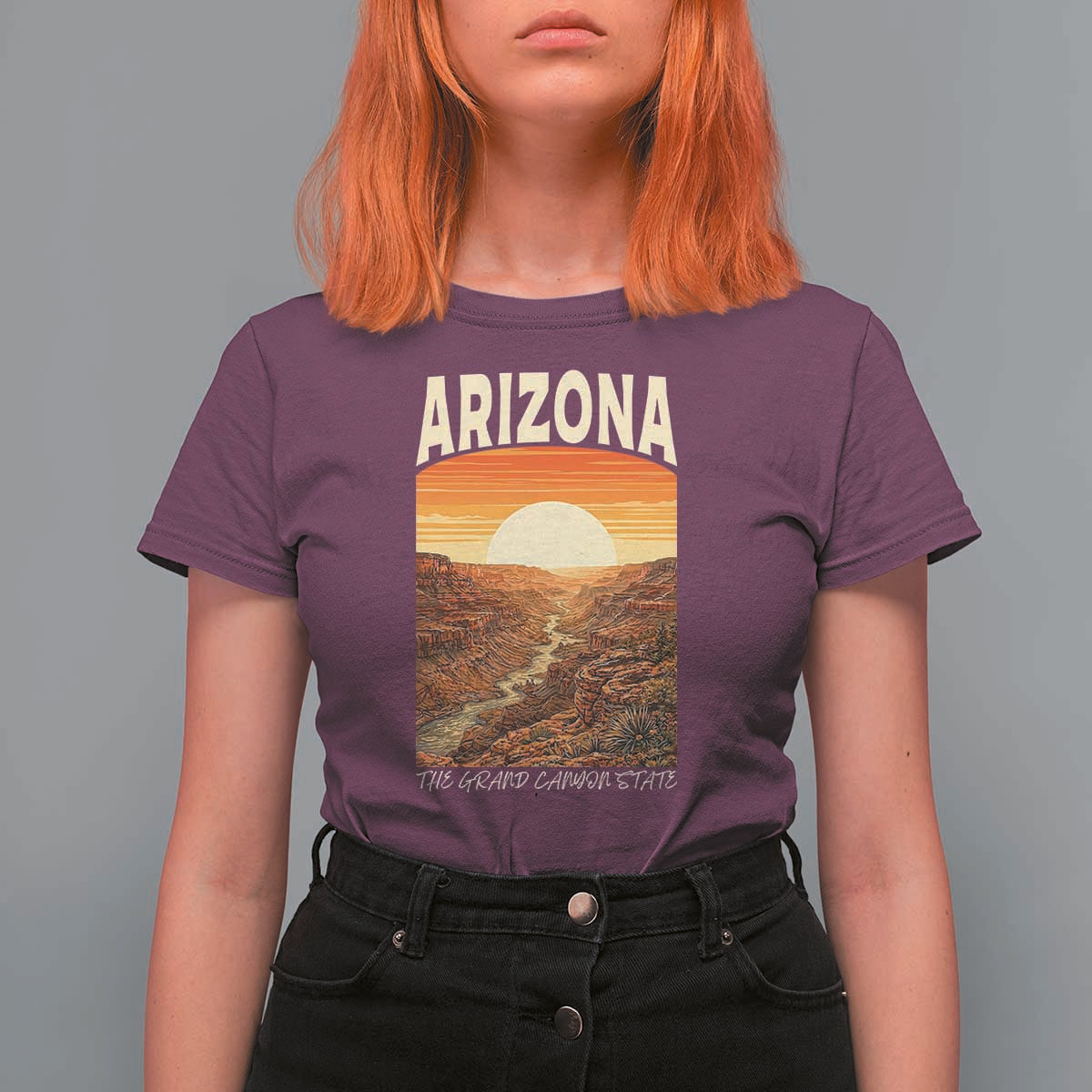 Arizona Souvenir Grand Canyon State T Shirt For Women Saguaro Cactus Road Trip