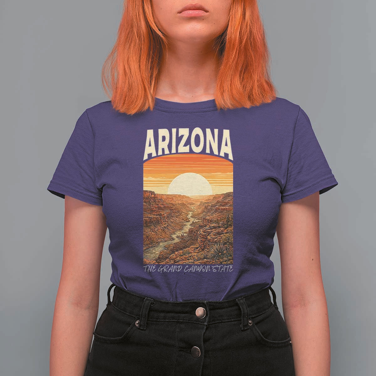 Arizona Souvenir Grand Canyon State T Shirt For Women Saguaro Cactus Road Trip