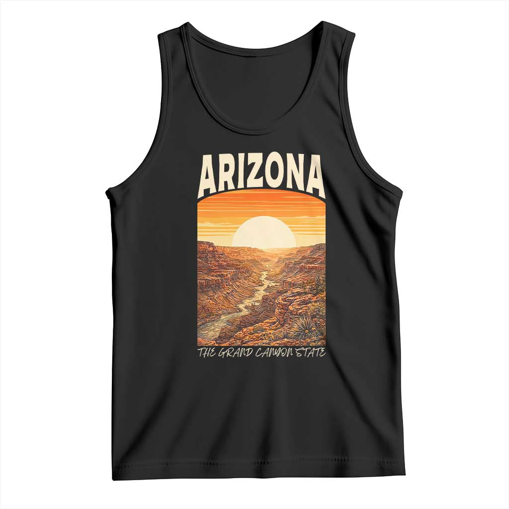 Arizona Souvenir Grand Canyon State Tank Top Saguaro Cactus Road Trip