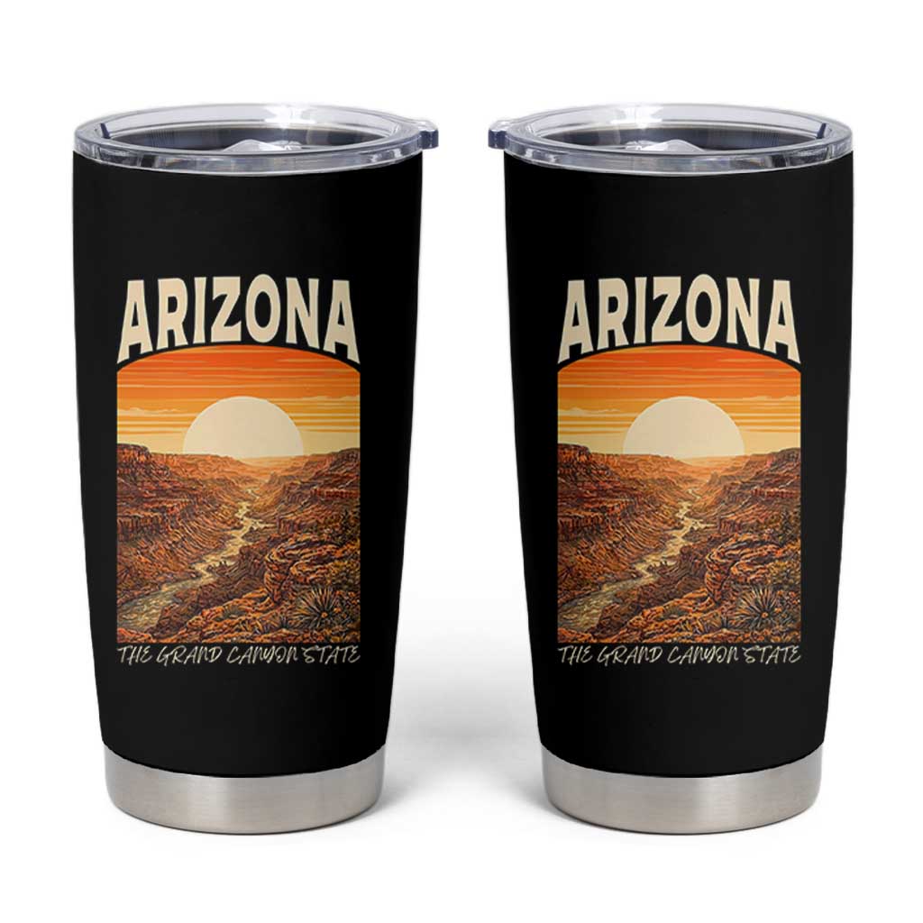 Arizona Souvenir Grand Canyon State Tumbler Cup Saguaro Cactus Road Trip