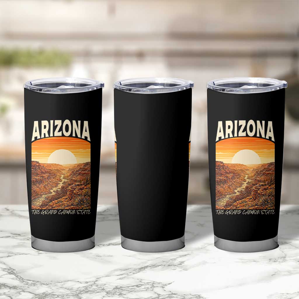 Arizona Souvenir Grand Canyon State Tumbler Cup Saguaro Cactus Road Trip