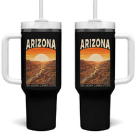 Arizona Souvenir Grand Canyon State Tumbler With Handle Saguaro Cactus Road Trip