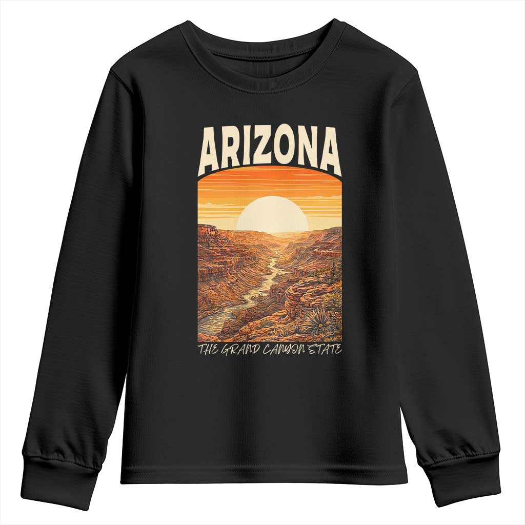 Arizona Souvenir Grand Canyon State Youth Sweatshirt Saguaro Cactus Road Trip