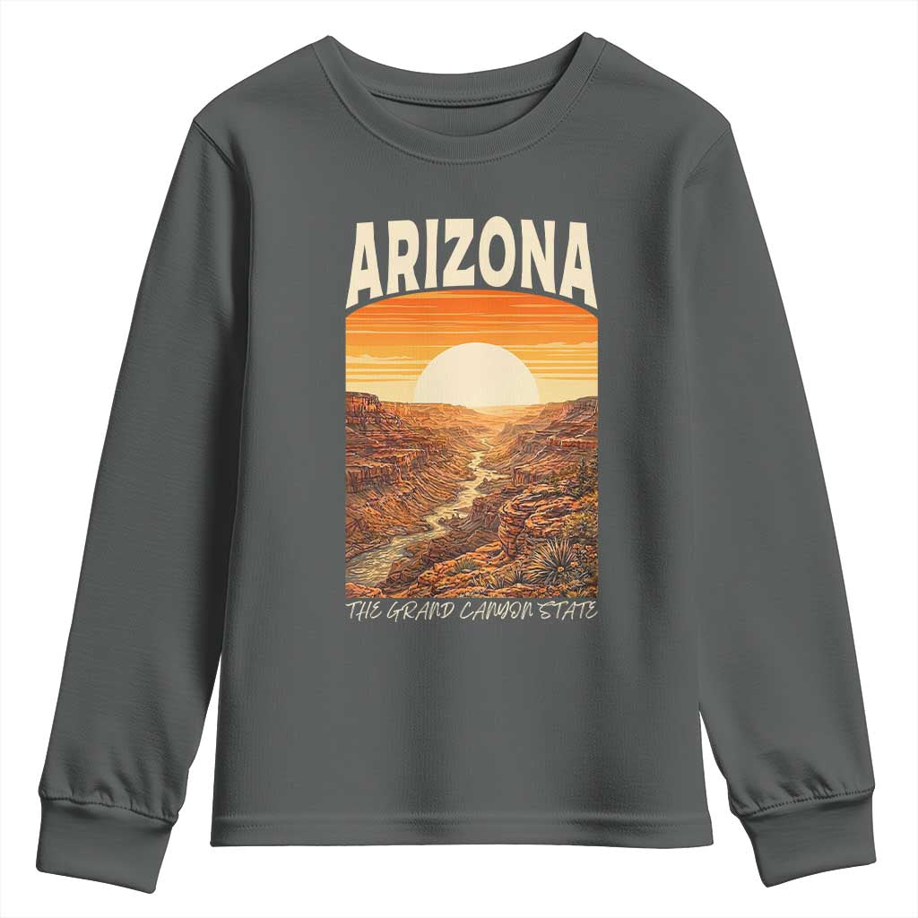 Arizona Souvenir Grand Canyon State Youth Sweatshirt Saguaro Cactus Road Trip