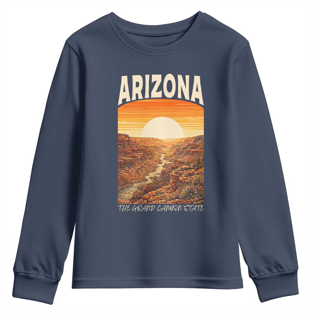 Arizona Souvenir Grand Canyon State Youth Sweatshirt Saguaro Cactus Road Trip