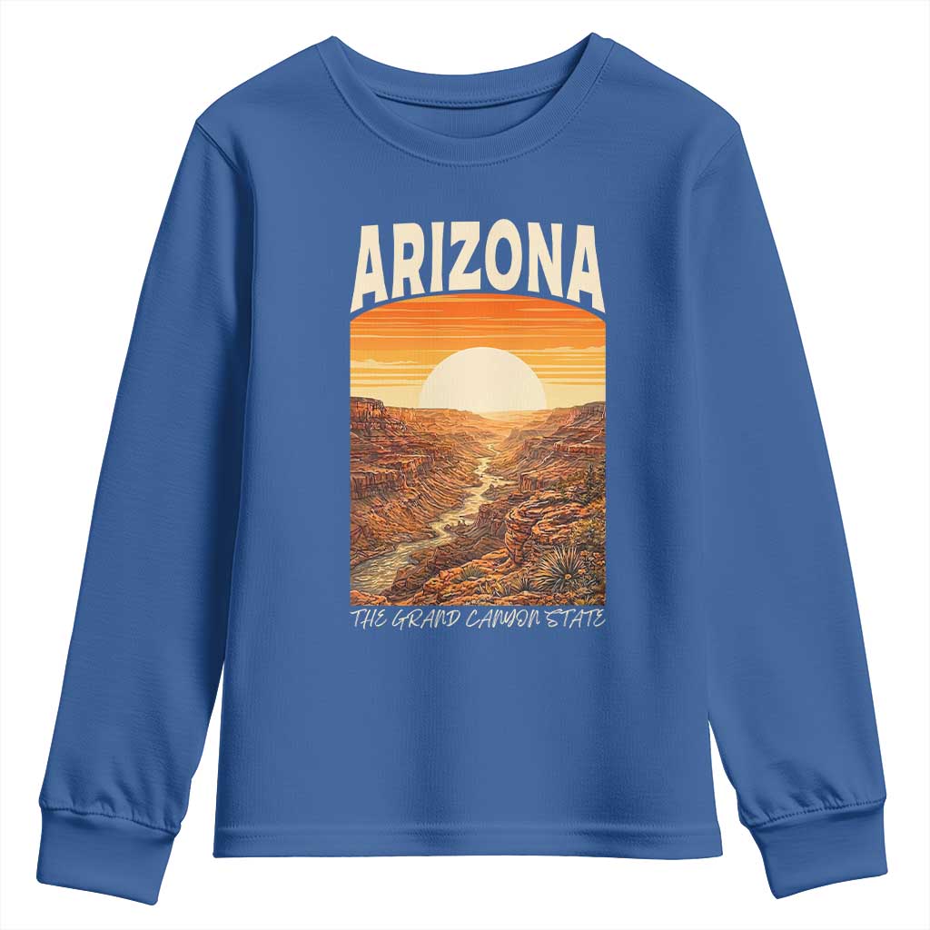 Arizona Souvenir Grand Canyon State Youth Sweatshirt Saguaro Cactus Road Trip